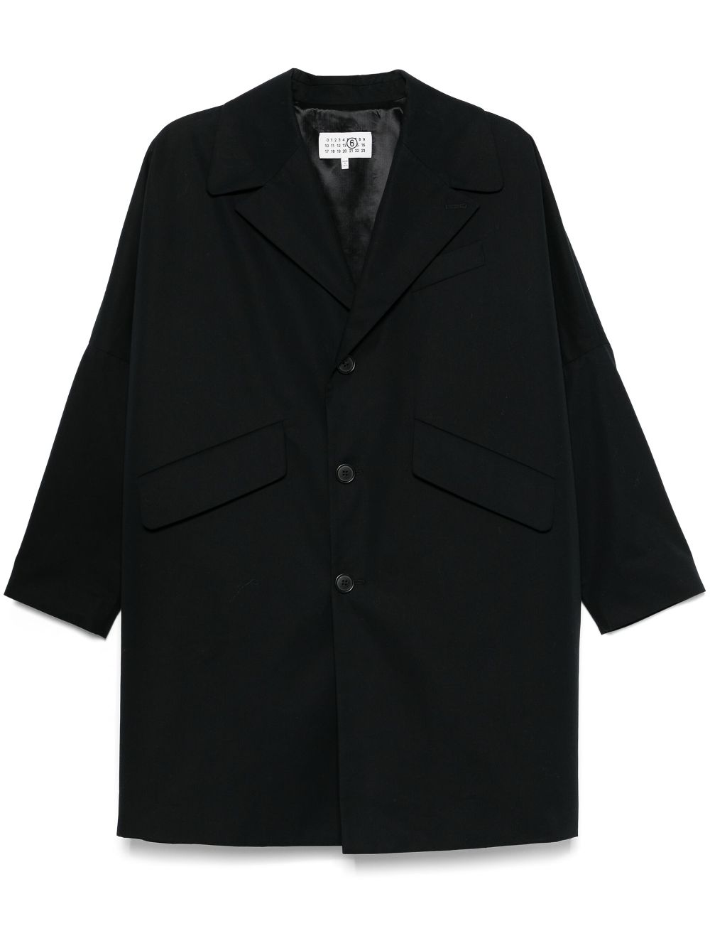 MM6 Maison Margiela cotton coat - Black