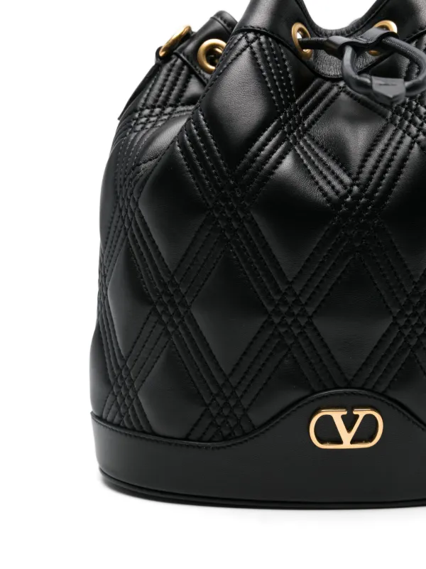 ヴァレンティノ　Vロゴ　カーフスキン バケットバッグ VALENTINO - ヴァレンティノ Vロゴ カーフスキン バケットバッグの通販