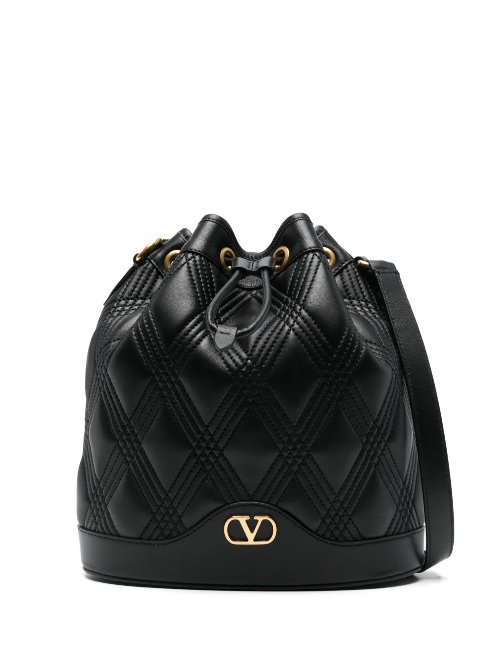 Valentino Garavani VLogo bucket bag – Black