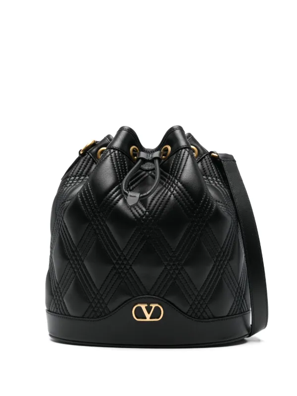 ヴァレンティノ　Vロゴ　カーフスキン バケットバッグ VALENTINO ☆ VLOGO ☆ カーフスキン・バケットバッグ (VALENTINO