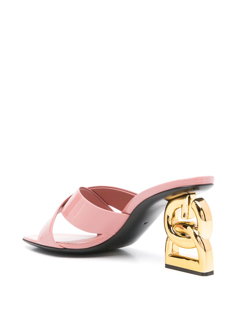 Dolce & Gabbana 80mm patent leather 3.5 mules Pink