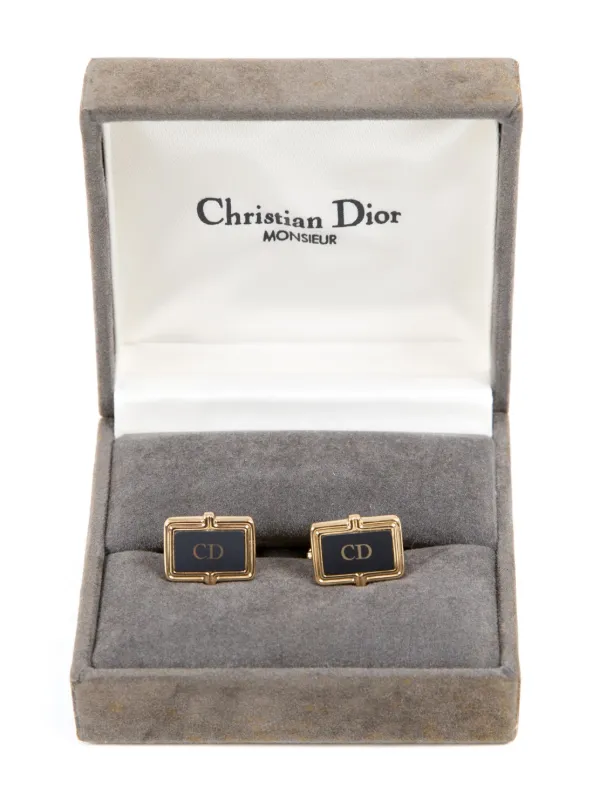 Christian Dior Pre-Owned 1990s CDロゴ カフスボタン