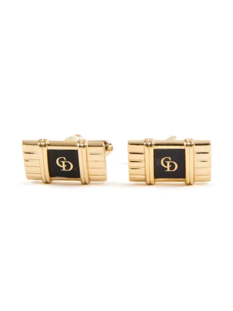 Christian Dior Pre-Owned 1990s CD-logo cufflinks