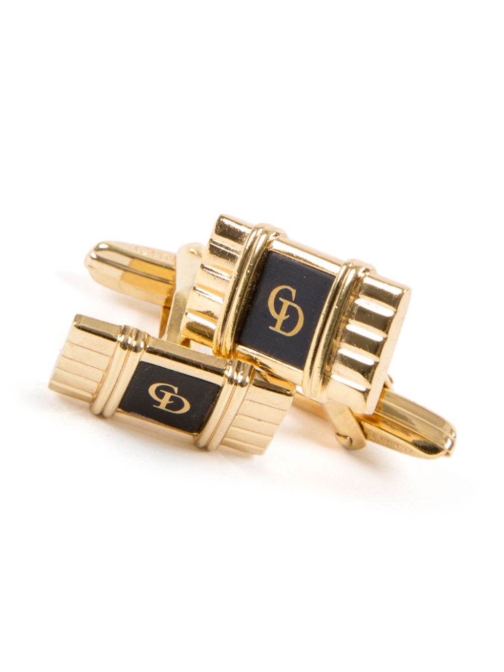 Christian Dior Pre-Owned 1990s CD-logo cufflinks - Goud