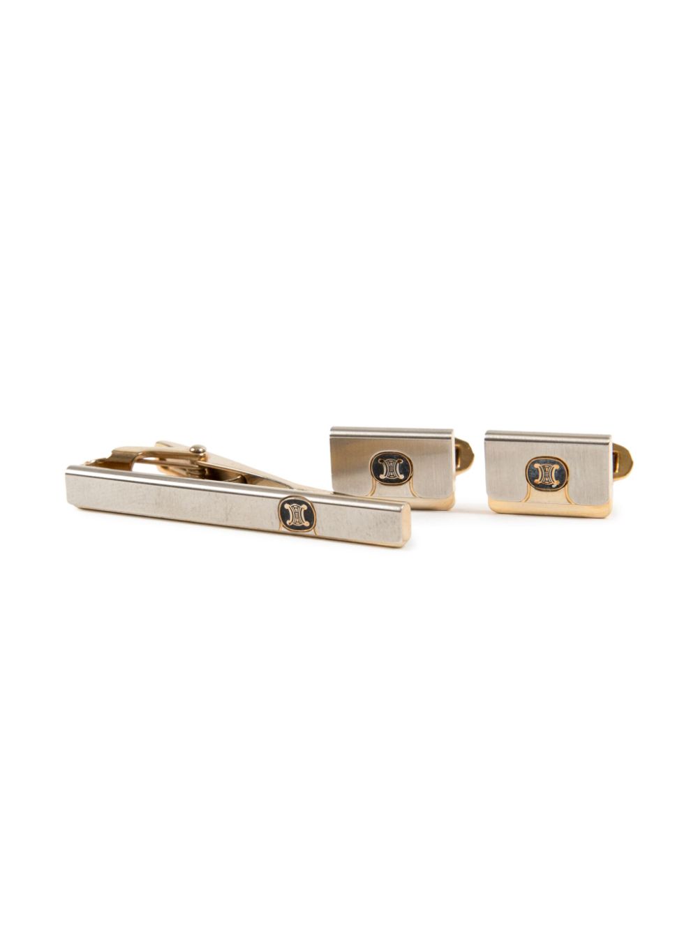 Céline Pre-Owned 1990s Triomphe cufflinks set - Zilver