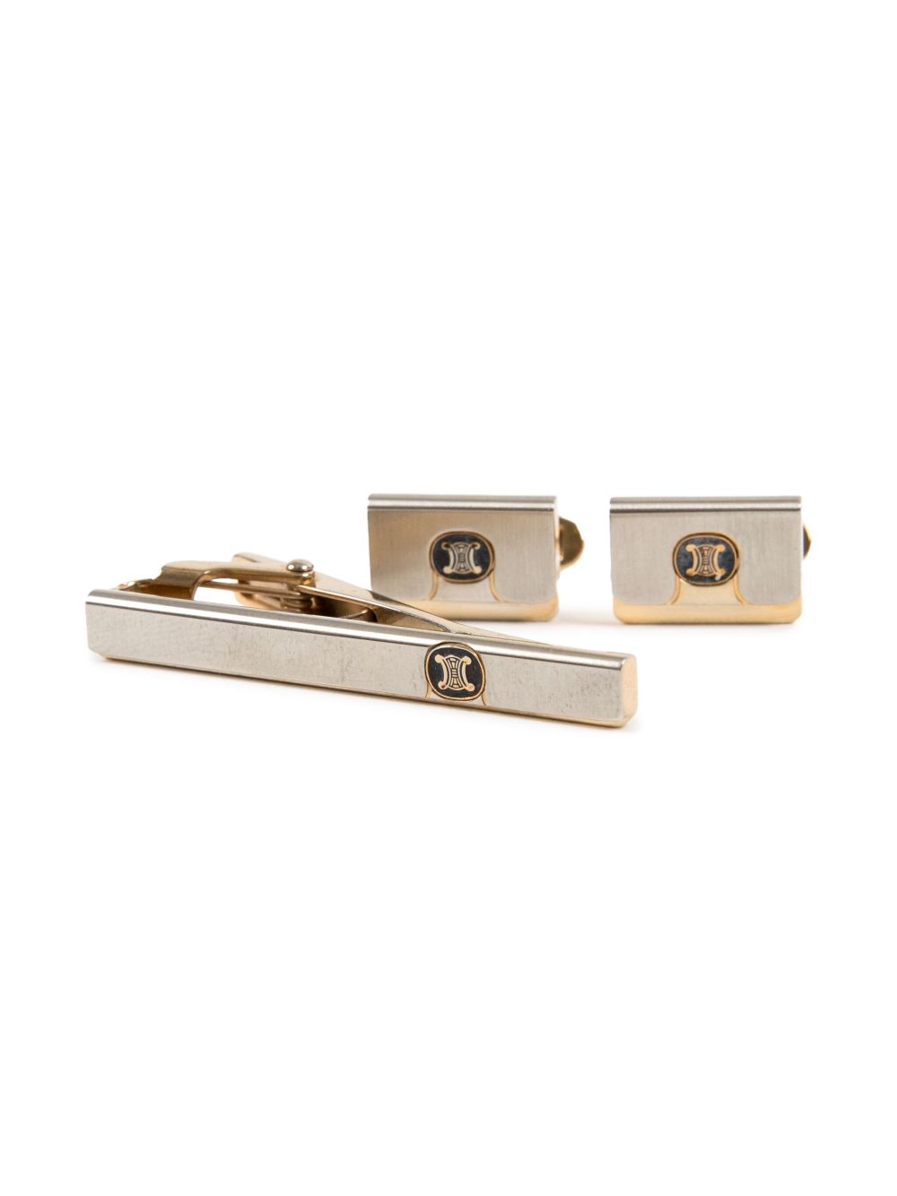 Céline Pre-Owned 1990s Triomphe cufflinks set - Silver