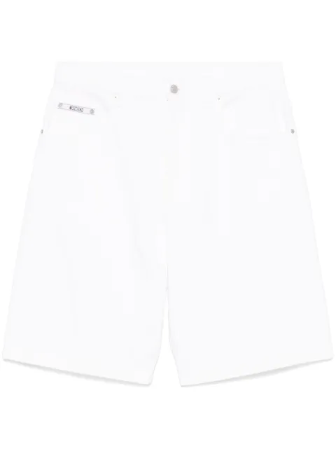 Moschino shorts de mezclilla con logo bordado