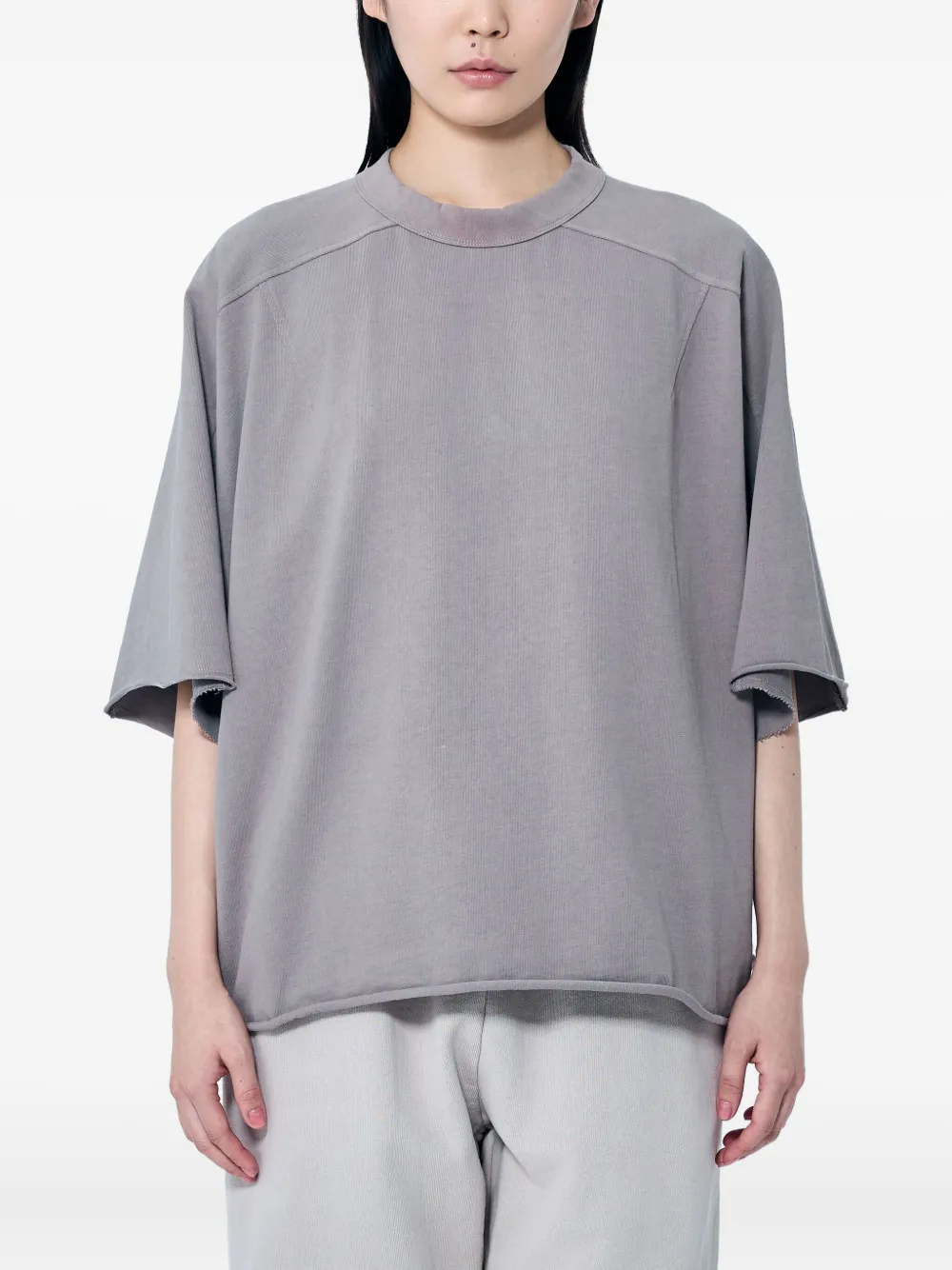Entire Studios Cotton Oversized T-shirt In Grey
