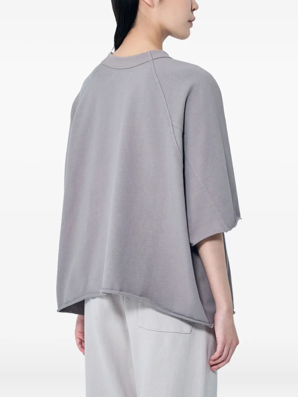 Entire Studios Cotton Oversized T-shirt In Grey