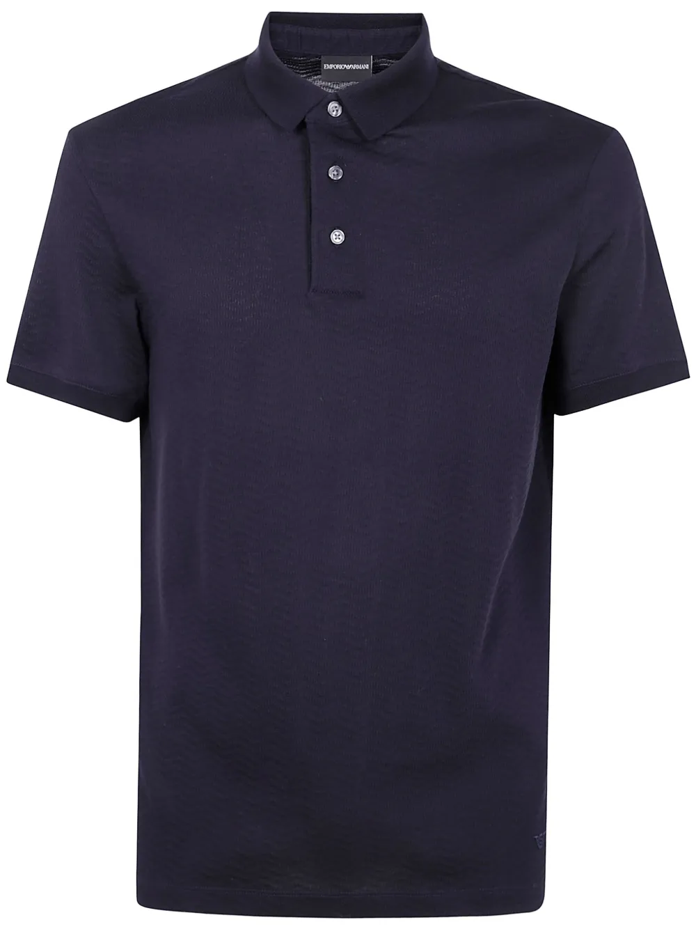 front button-fastening cotton polo shirt