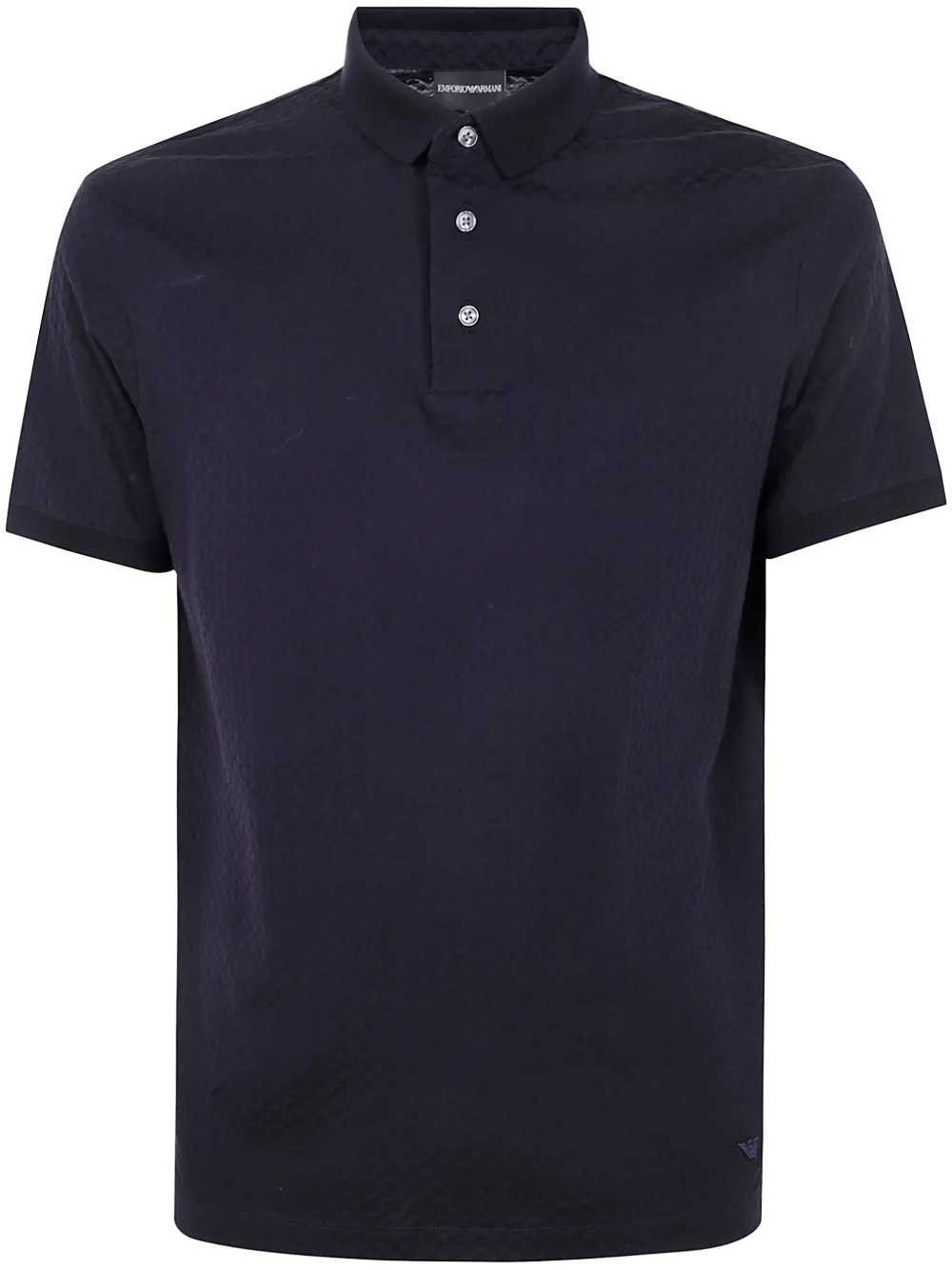 front button-fastening cotton polo shirt