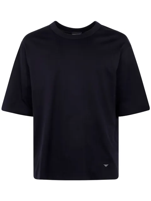 Emporio Armani logo-appliqué cotton t-shirt