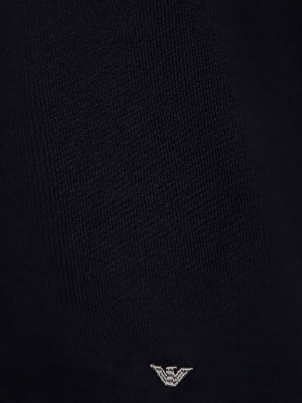 Emporio Armani Katoenen T-shirt met logopatch Zwart