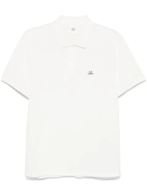 C.P. Company logo-patch polo shirt 