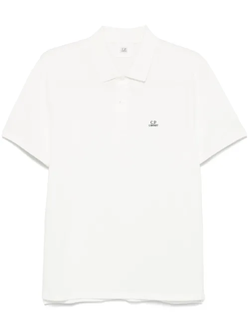 Polo à patch logo - C.P. Company - Modalova