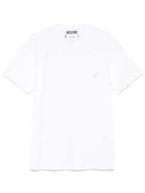 Moschino bird-embroidery T-shirt