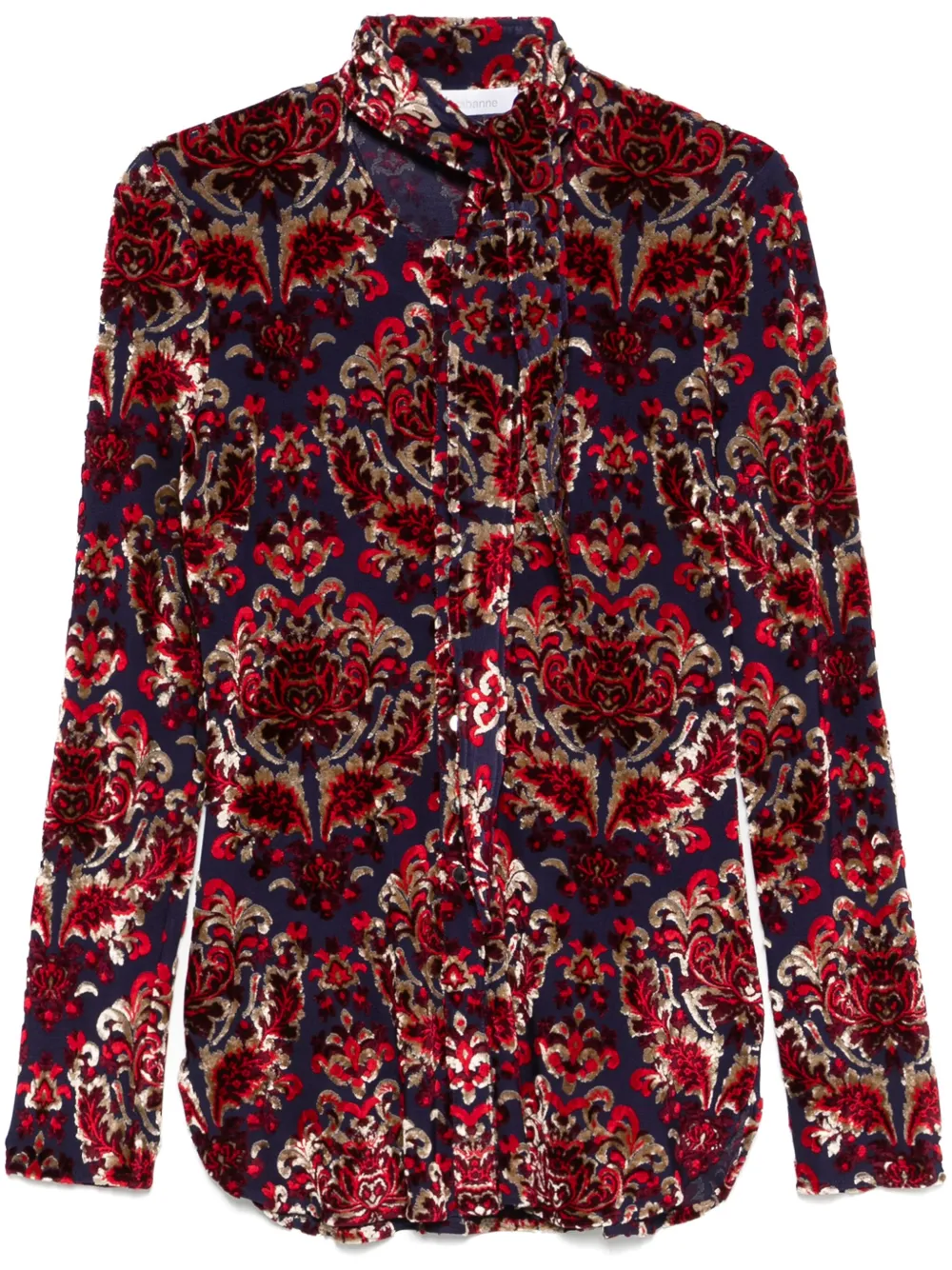 RABANNE FLOCKED-PATTERN SHIRT