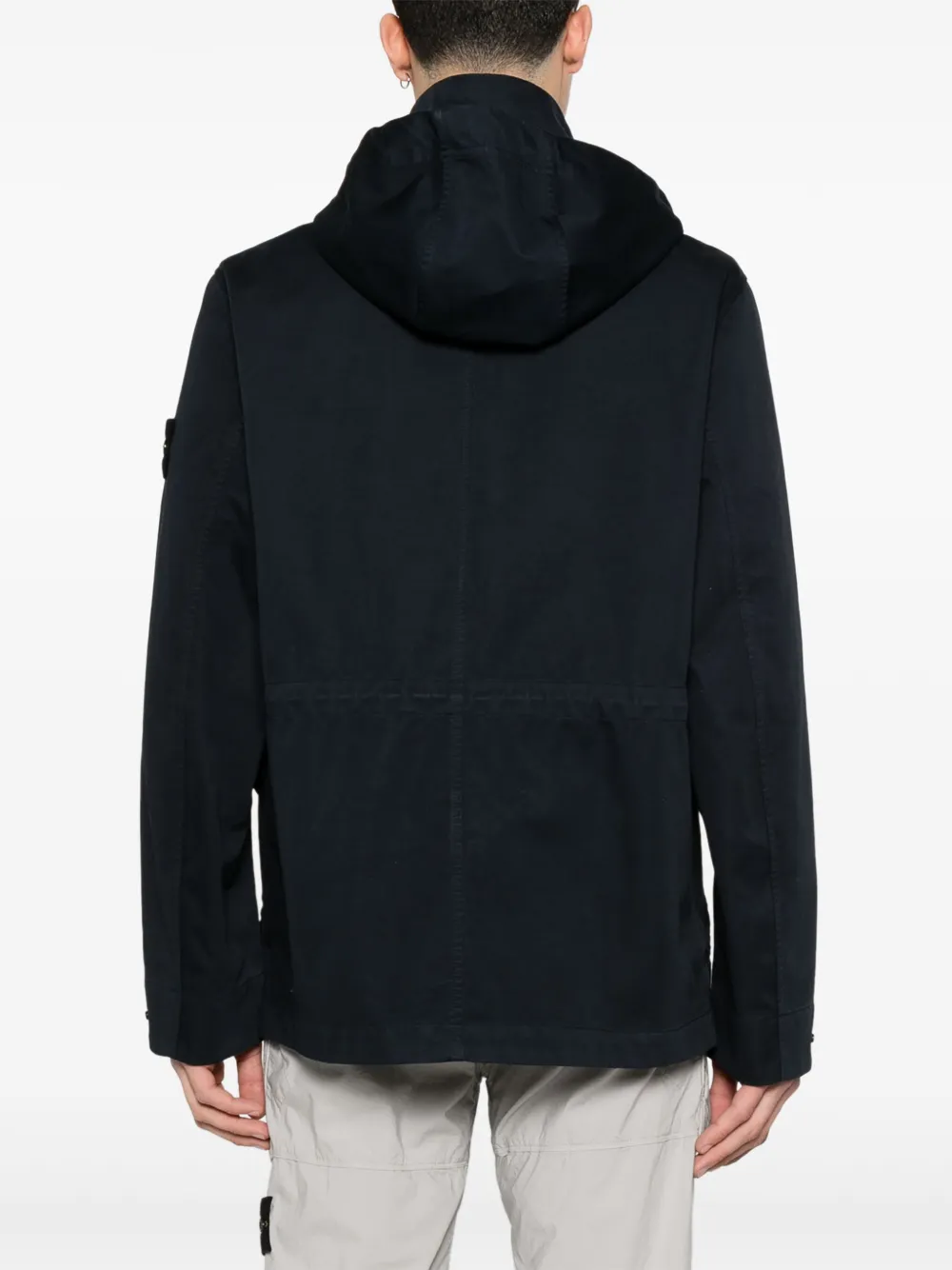 Stone Island Jack met Compass-logopatch Blauw