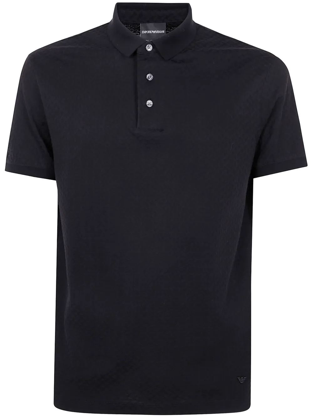 front button-fastening cotton polo shirt