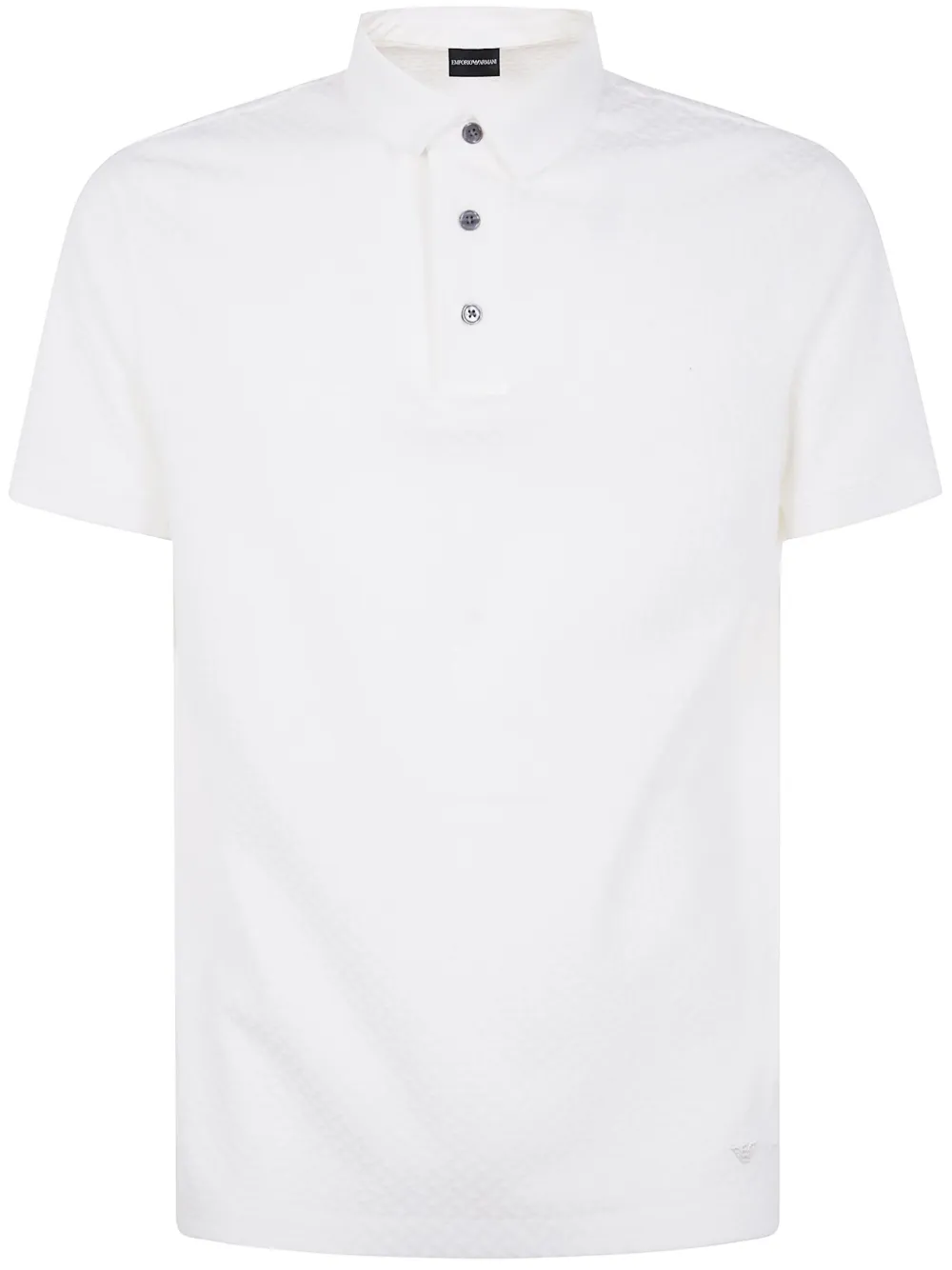 front button-fastening cotton polo shirt