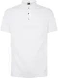 Emporio Armani front button-fastening cotton polo shirt - White