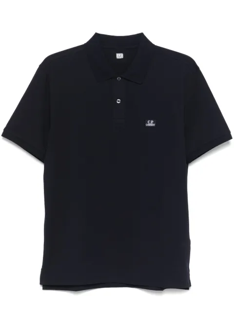 C.P. Company playera tipo polo con parche del logo