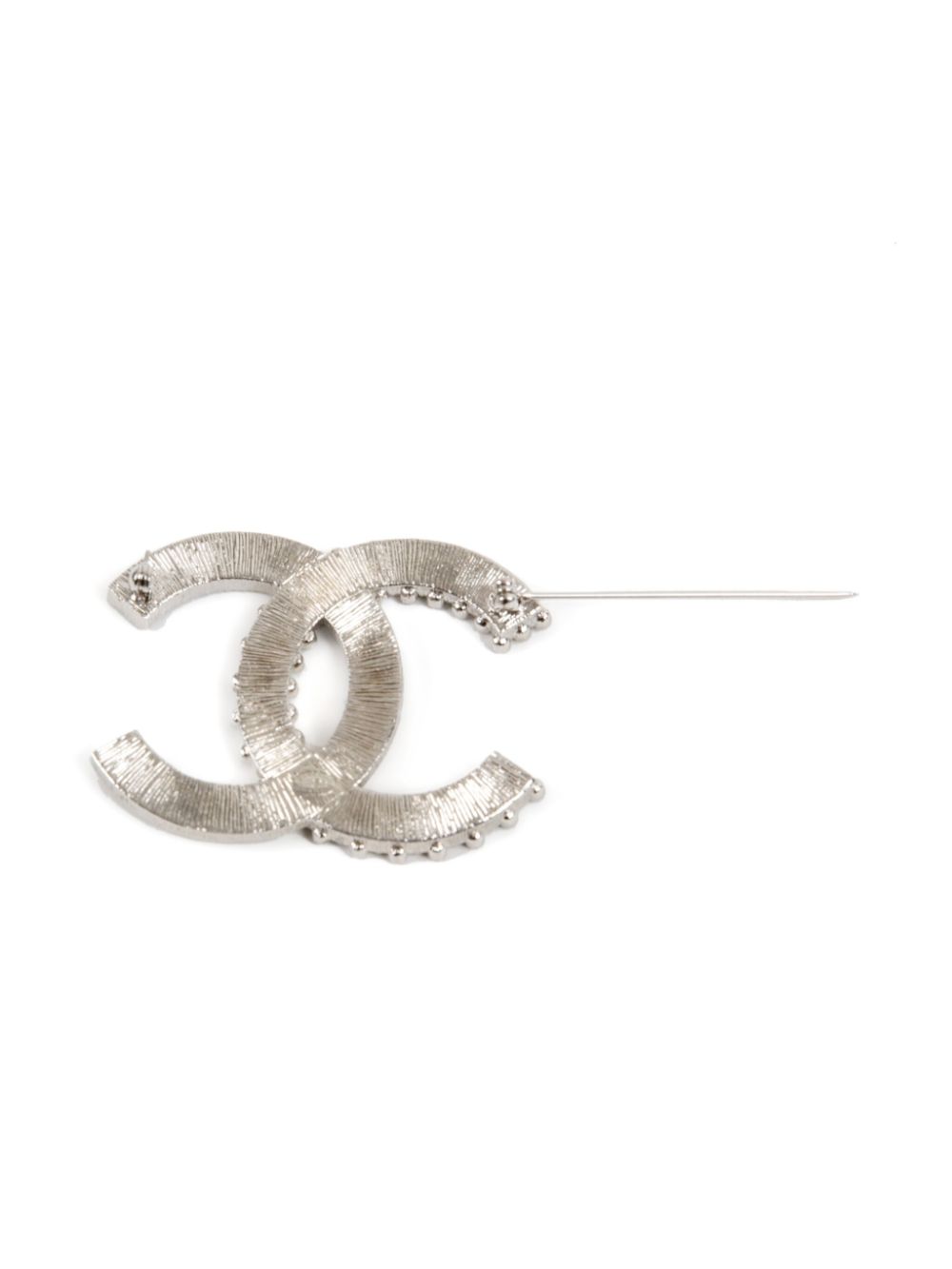 CHANEL Pre-Owned 2000s CC brooch - Zilver