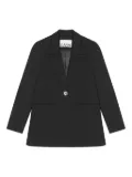 GANNI stretch-design blazer - Black