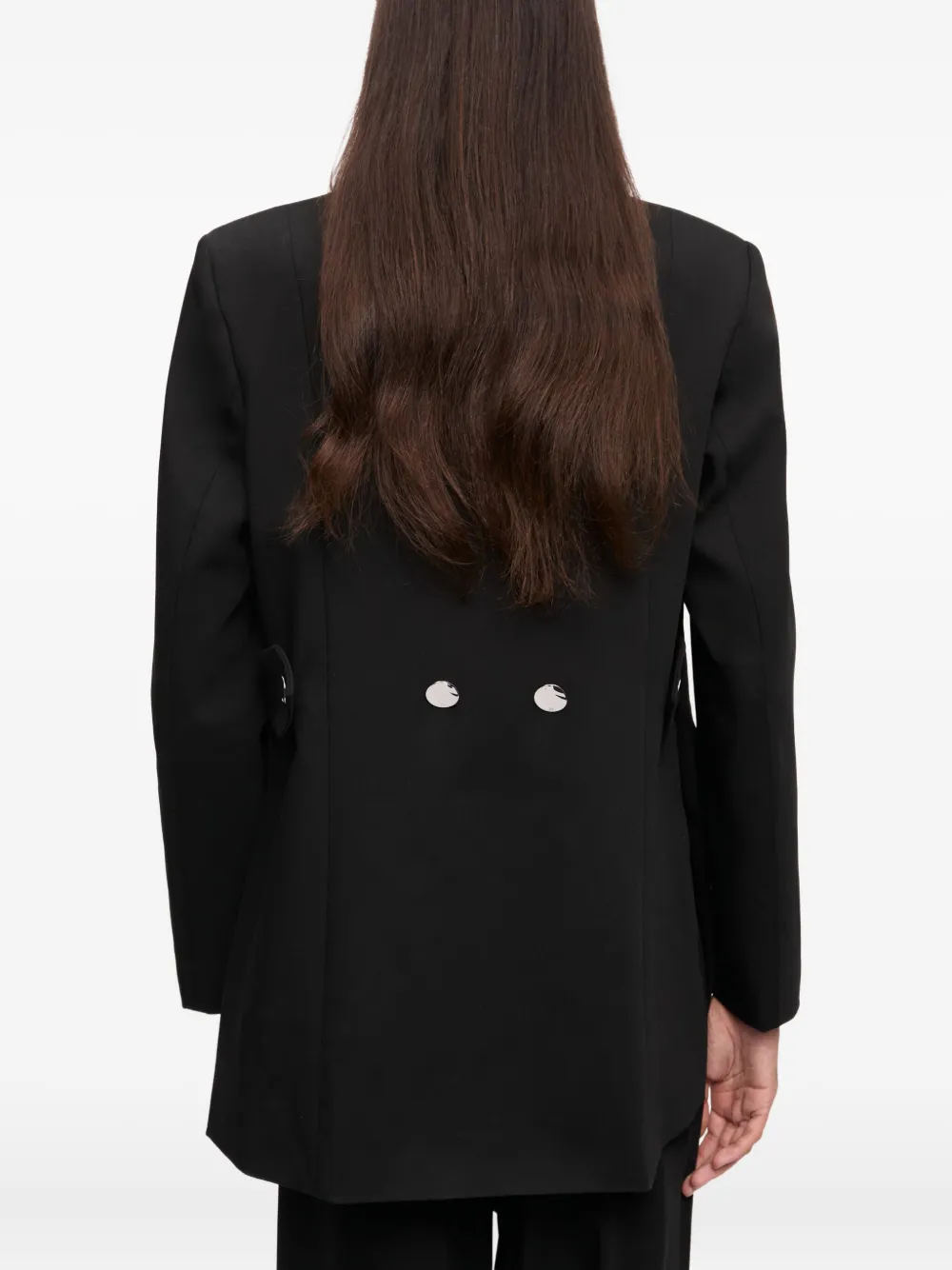 GANNI Stretch blazer Zwart