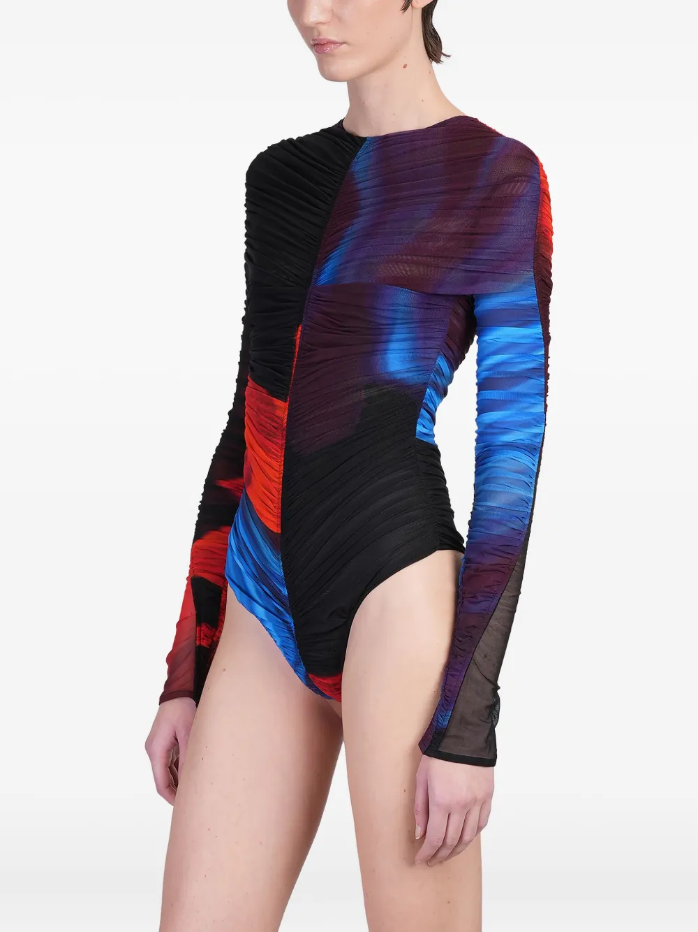 Mugler Body met lange mouwen Zwart