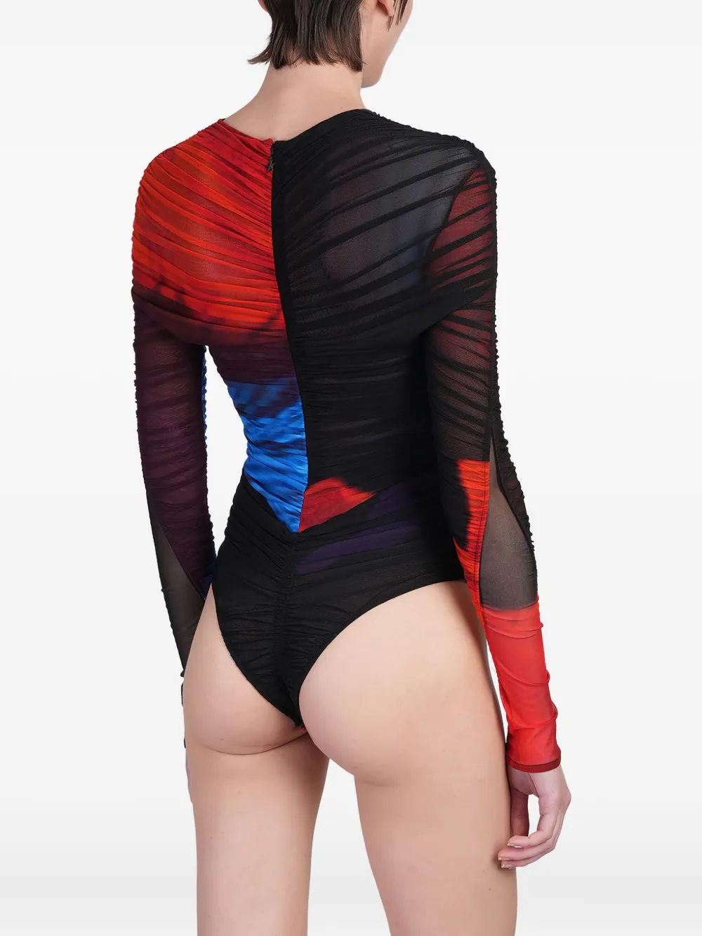 Mugler Body met lange mouwen Zwart