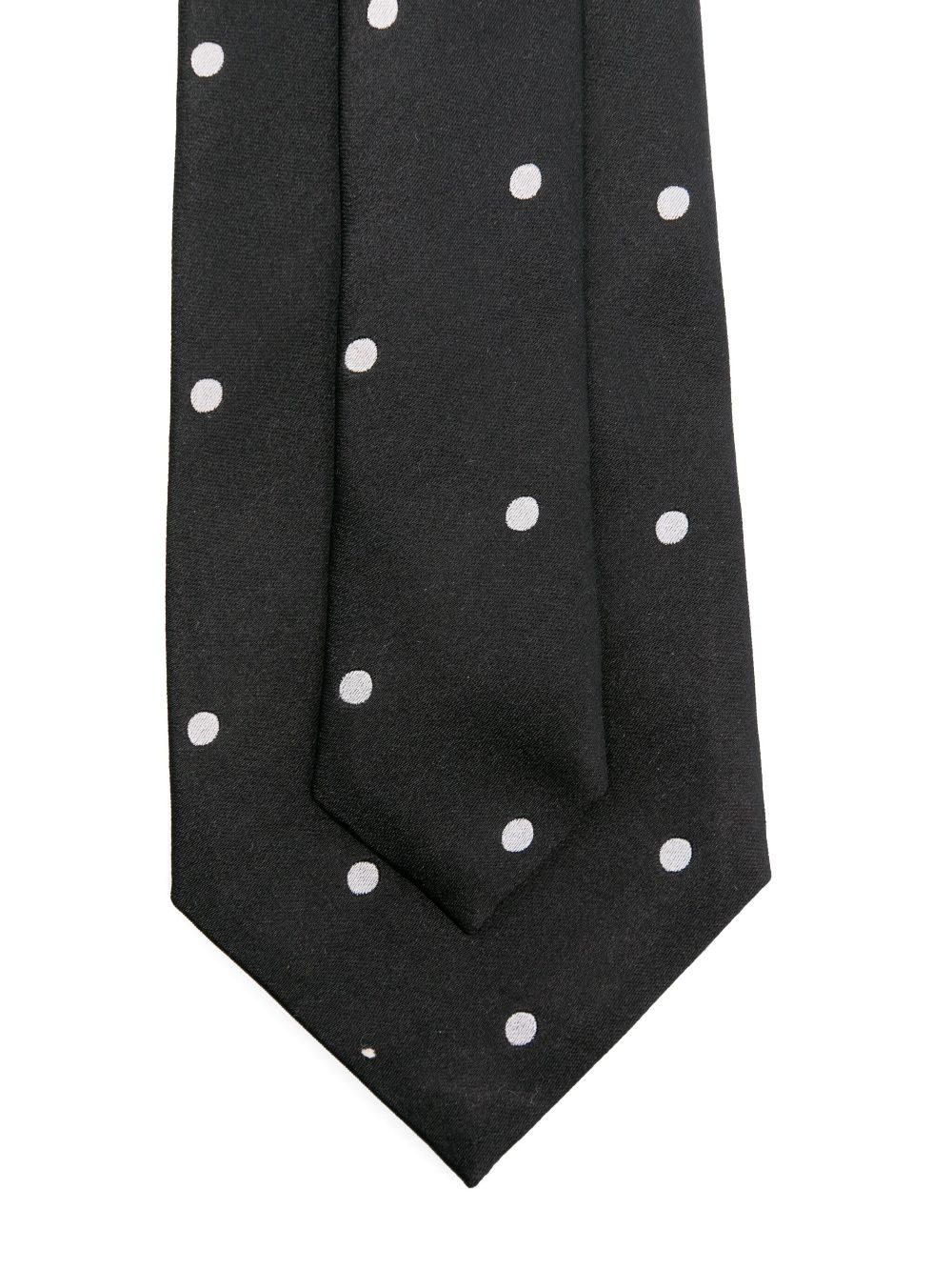 TOM FORD bold polka-dot tie - Black