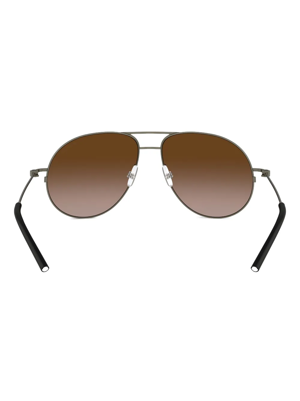 Moncler Eyewear Zonnebril met rond montuur Grijs