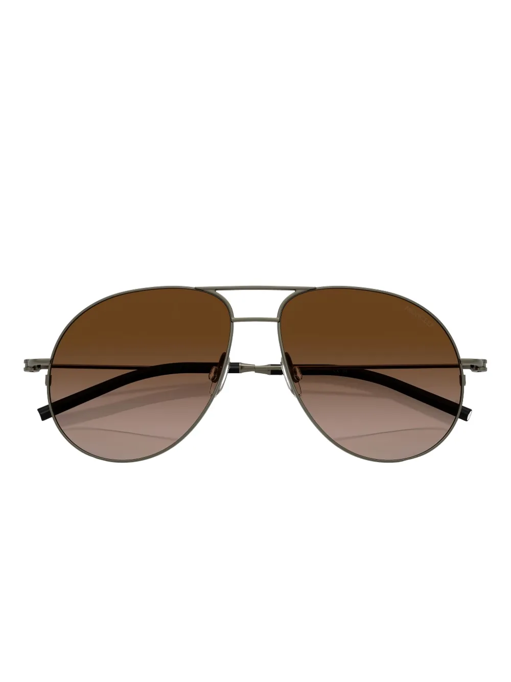 Moncler Eyewear Zonnebril met rond montuur Grijs