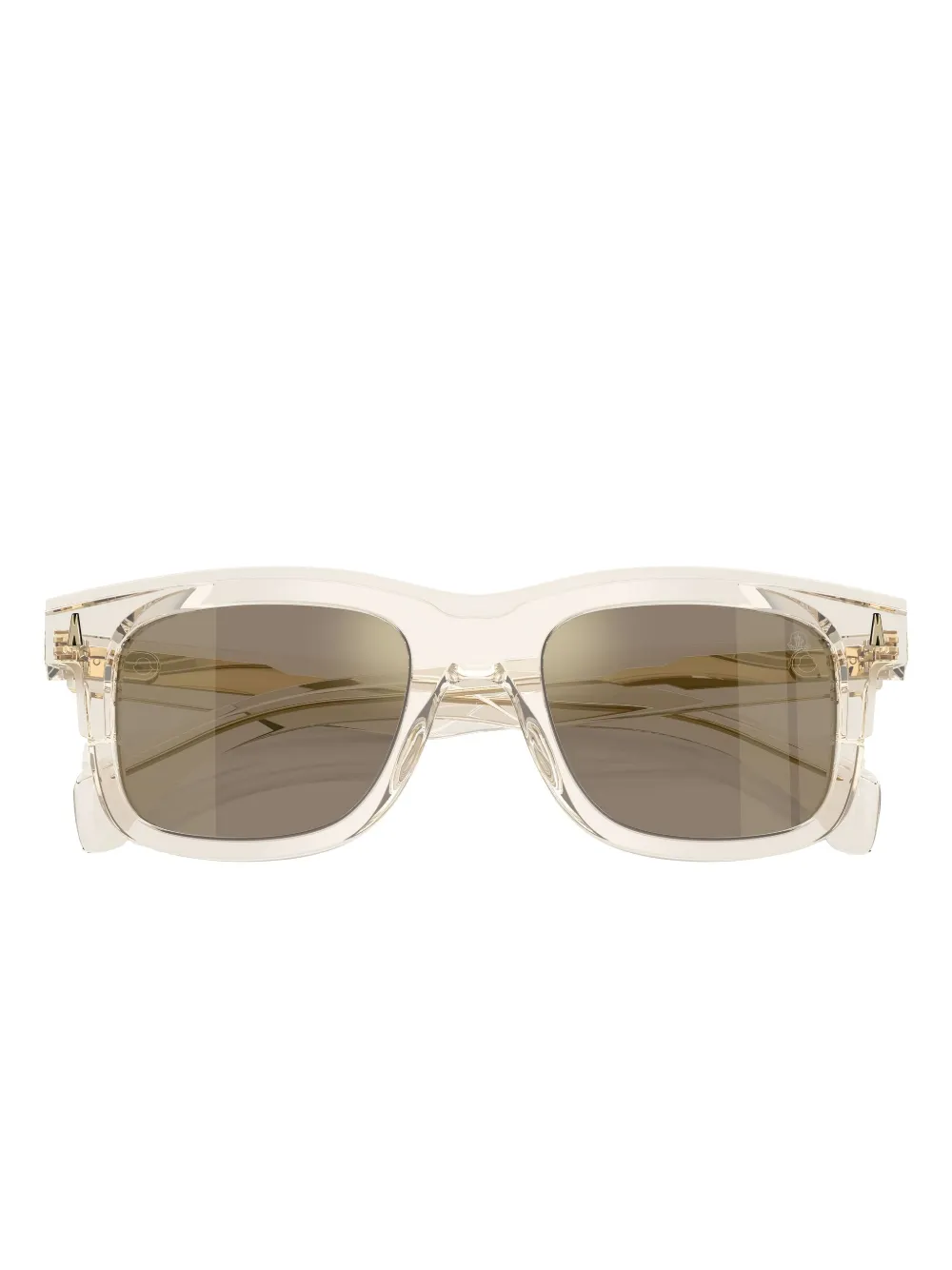 Moncler Eyewear Zonnebril met vierkant montuur Beige