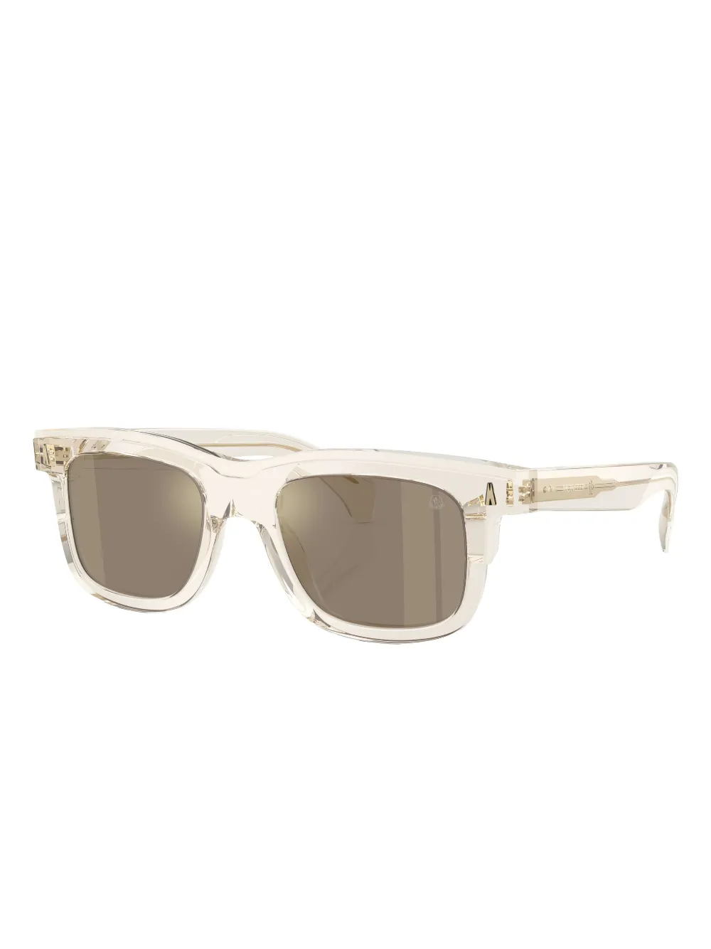 Moncler Eyewear Zonnebril met vierkant montuur - Beige