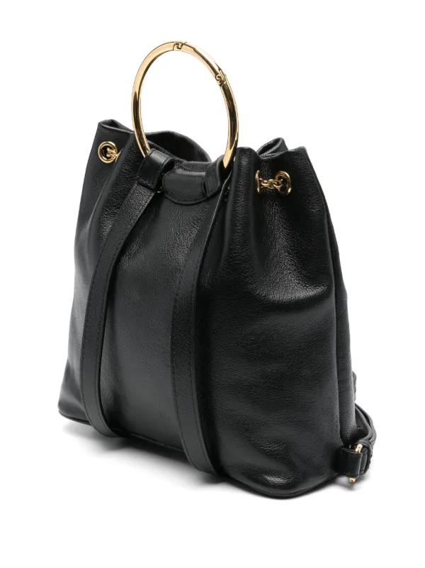 【関税込み】Chloe ブラック スモール Bracelet バッグ Chloé Bracelet Backpack | Black | FARFETCH