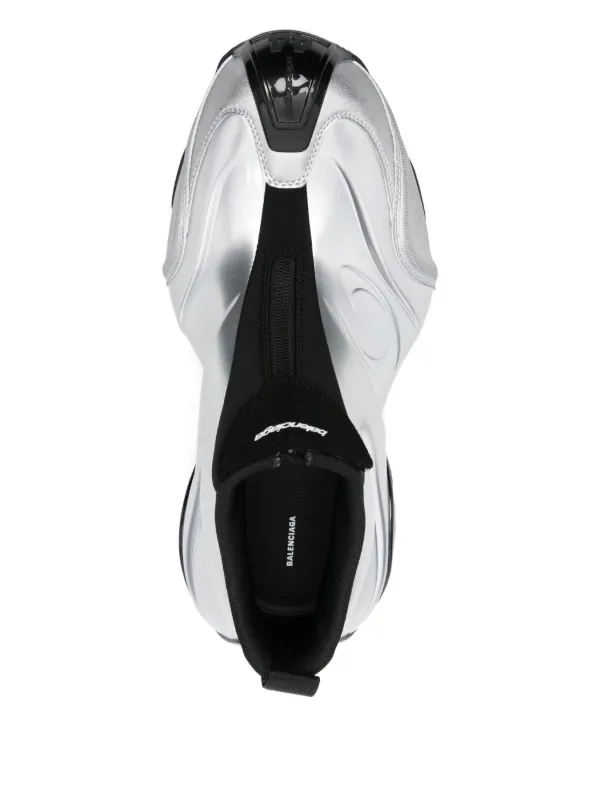 Balenciaga Basketball Sneakers | Silver | FARFETCH RO