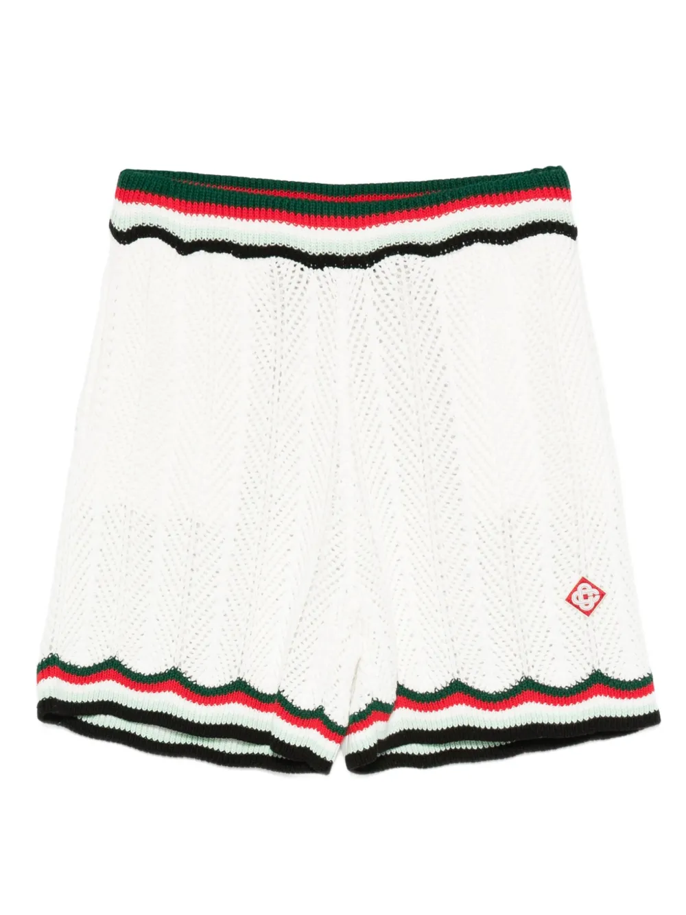 Casablanca stripe-trim shorts | White | Image 1