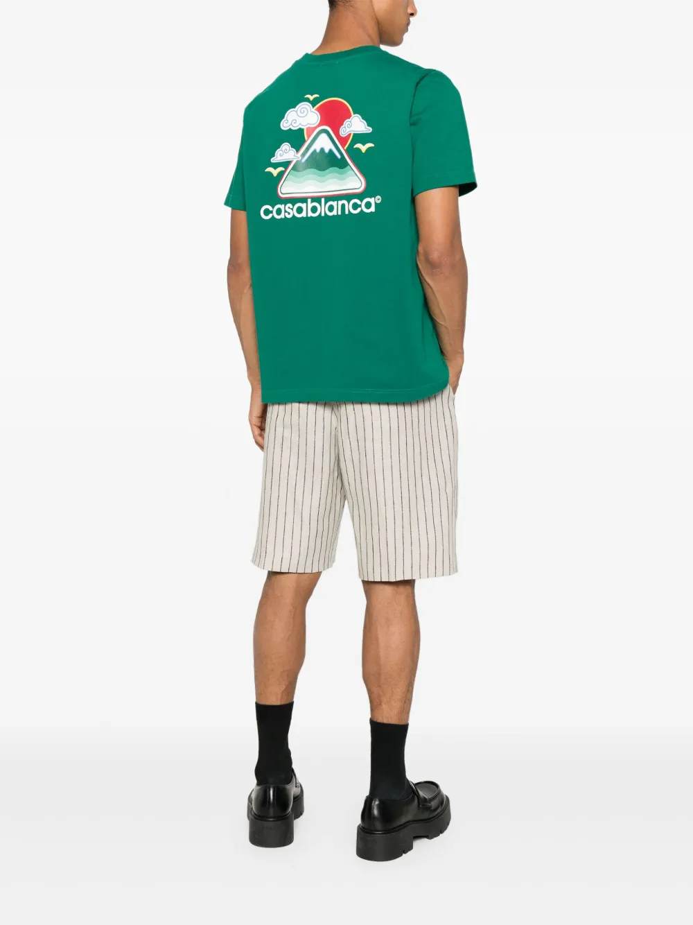 Casablanca Montagne Ondulée t-shirt - Groen