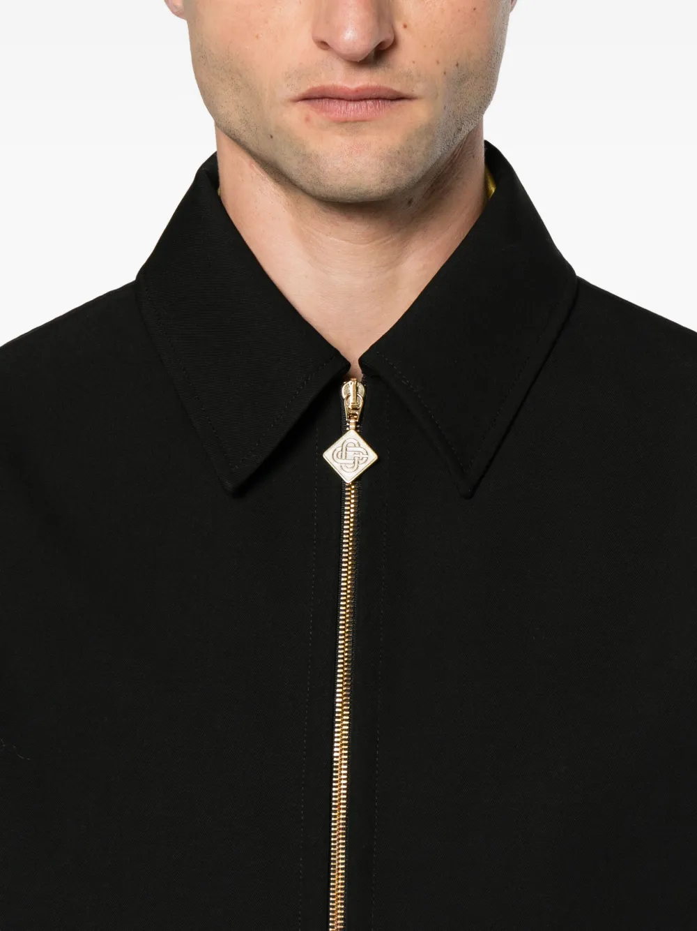 Casablanca zip-up jacket Zwart