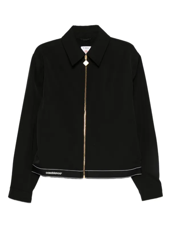 Casablanca zip-up Jacket | Black | FARFETCH