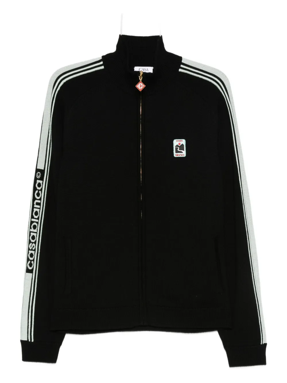 Casablanca stripe-detail sweatshirt Zwart