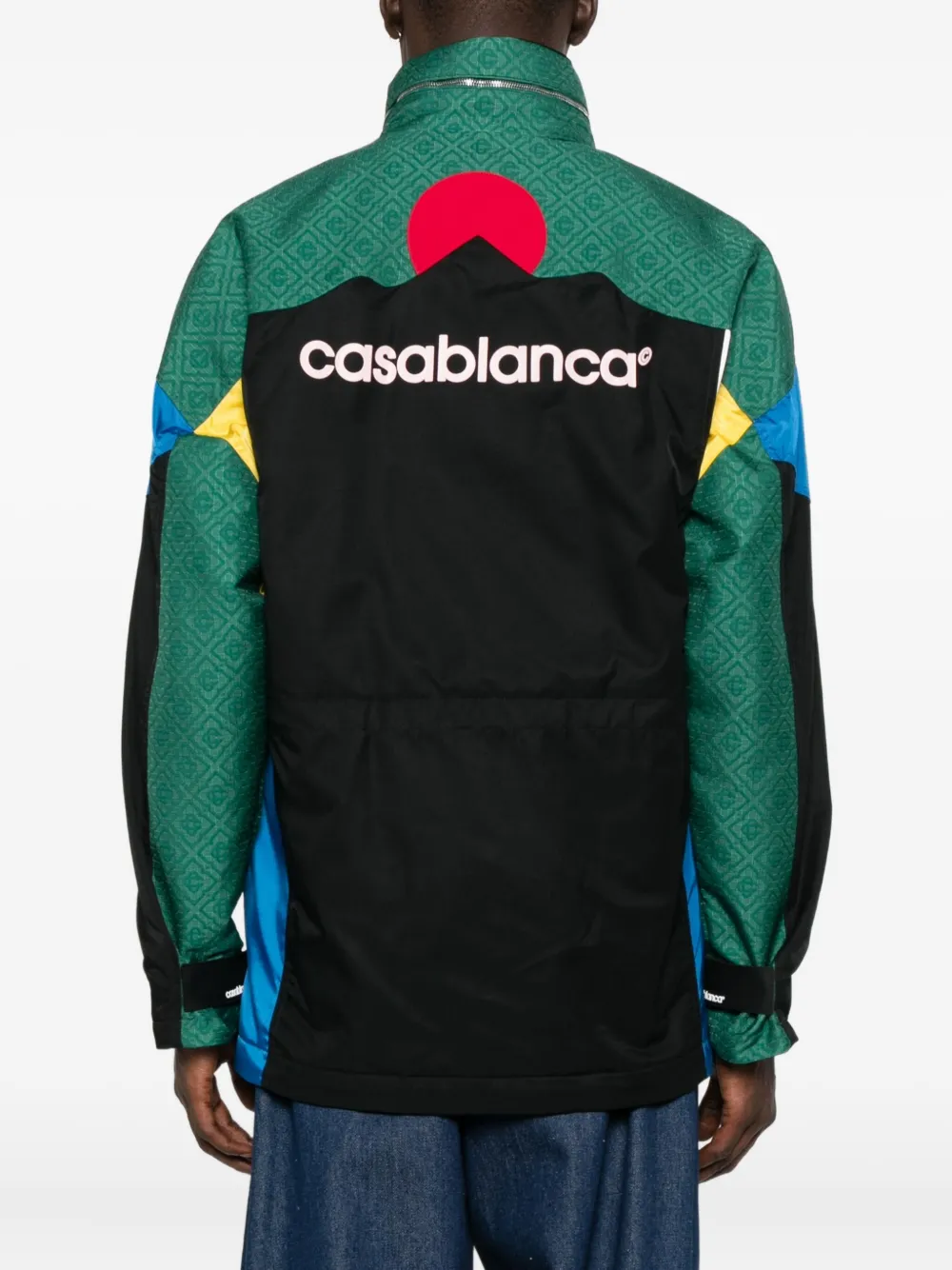 Casablanca geometric-panel jacket Zwart