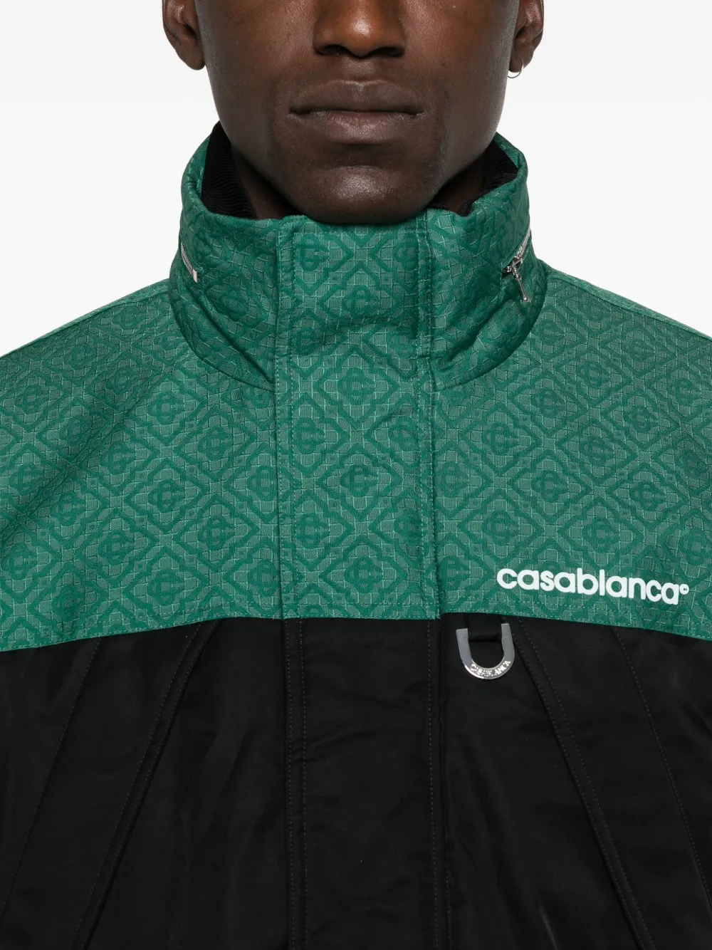 Casablanca geometric-panel jacket Zwart