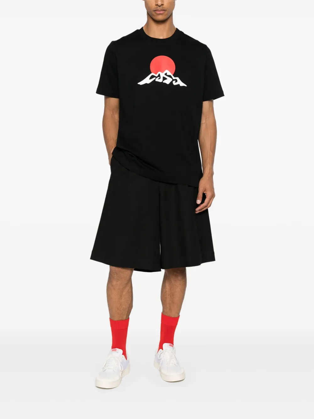 Casablanca organic-cotton t-shirt - Zwart