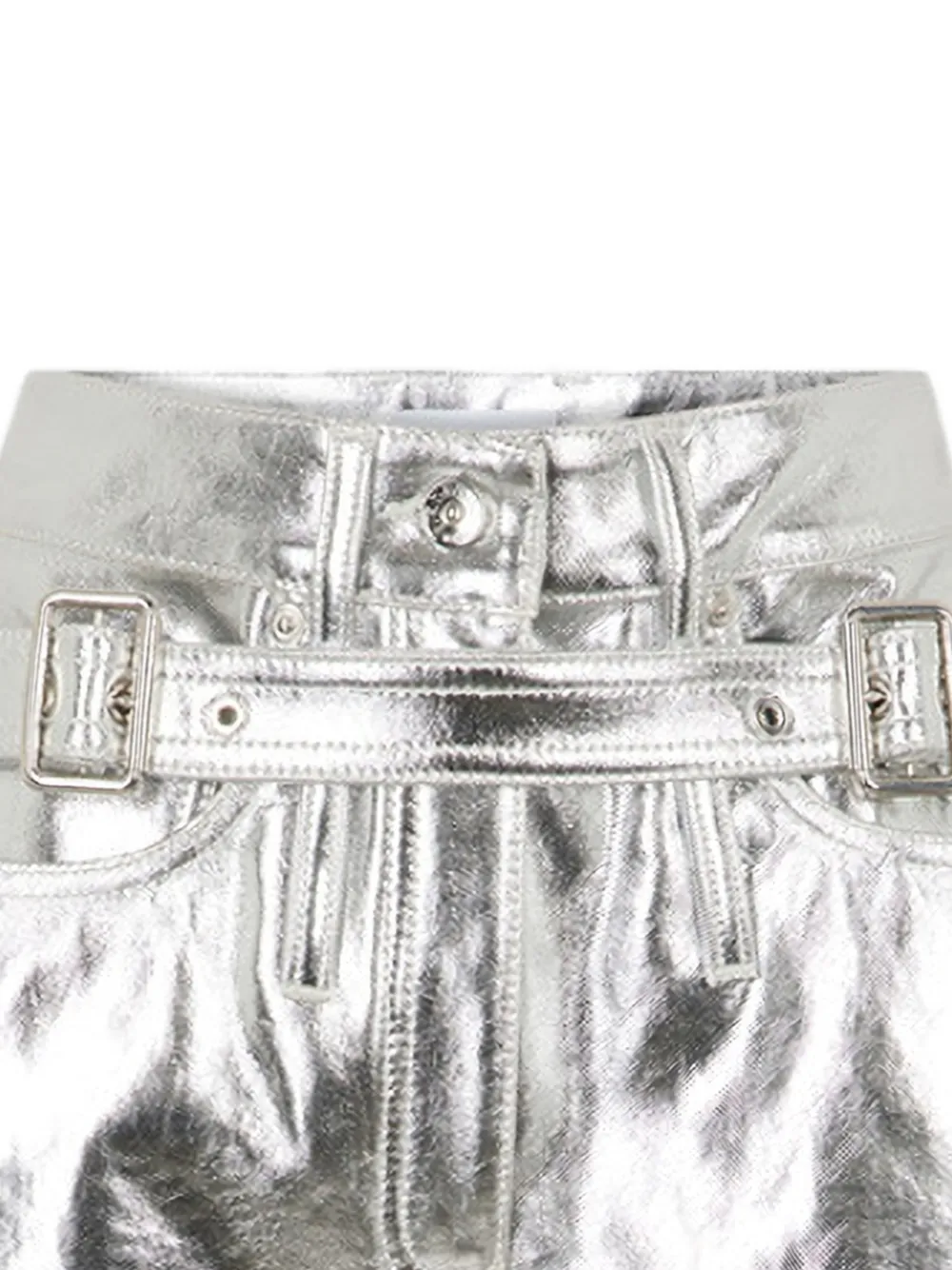 Rabanne Shorts met ceintuur Zilver