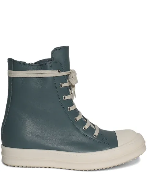 Rick Owens lace-up leather high-top sneakers