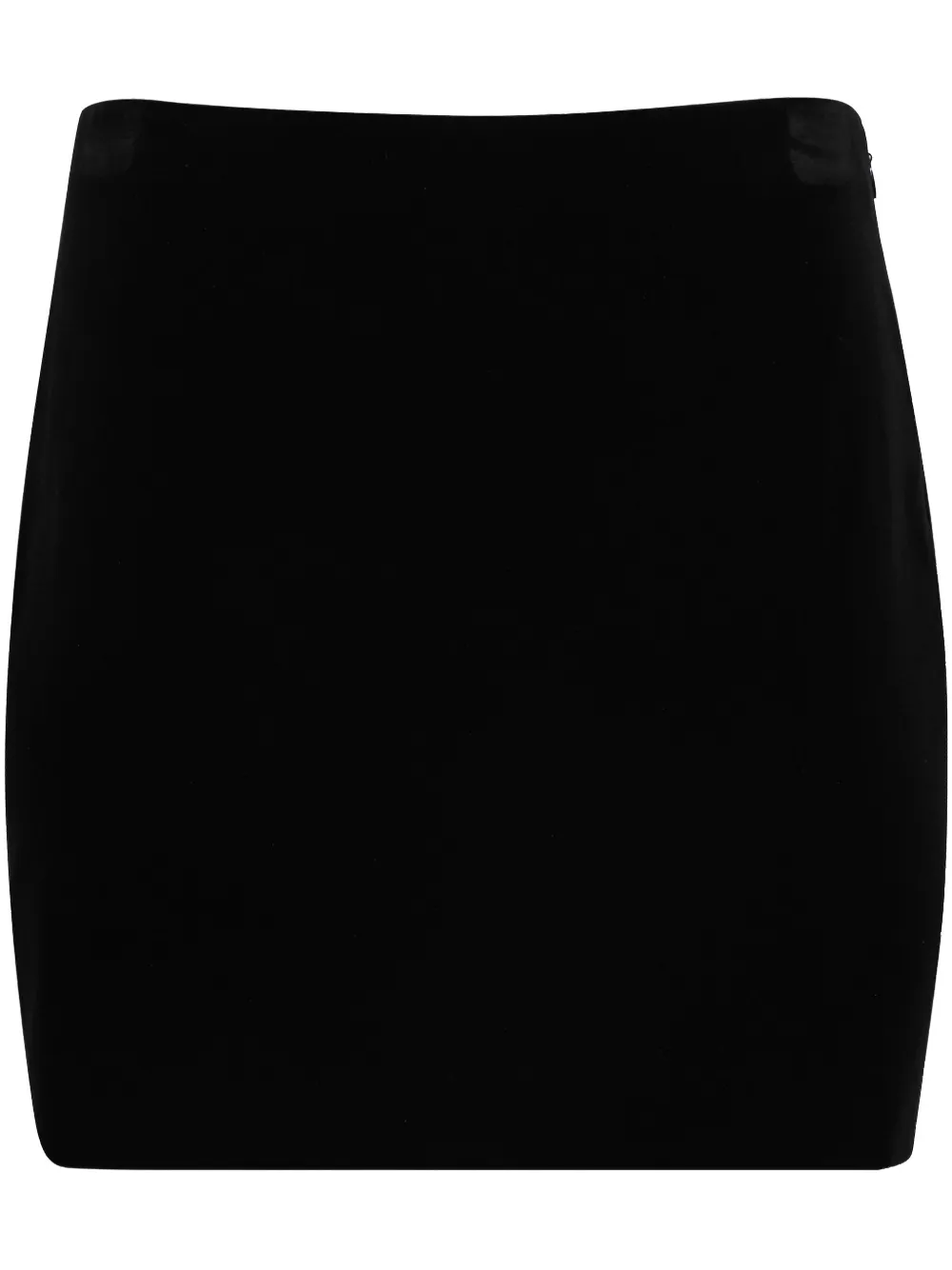 Shop Miu Miu Velvet Mini Skirt In Black