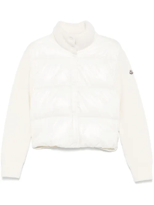 Veste à empiècements en maille - Moncler - Modalova
